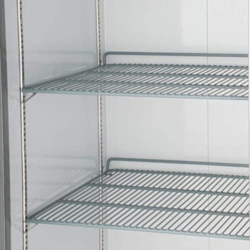 PEAKCOLD Single Door Commercial Reach In Stainless Steel Freezer, White Interior; 23 Cubic Ft, 29 Wide inch