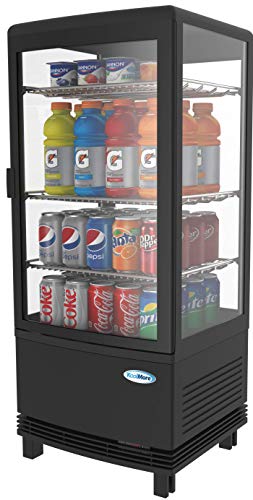 KoolMore CDCU-3C-BK Display Refrigerator, Black, 3cubic feet