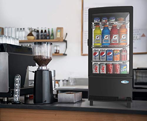 KoolMore CDCU-3C-BK Display Refrigerator, Black, 3cubic feet