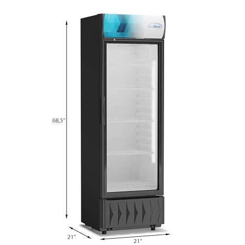 KoolMore MDR-9CP Display-Refrigerator, 9 cu.ft. Single Swing Door, Black