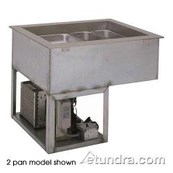 Wells RCP-7600 Cold Food Unit drop-in mechanically cooled 6-pan size with drain