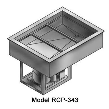 Wells RCP-243 Drop-In Refrigerated Cold Food Well Unit with (8) 1/3 Size Pan Capacity