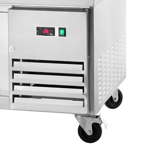 Arctic Air ARCB60 62-Inch Two Drawer Refrigerated Chef Base, 115v, Stainless Steel