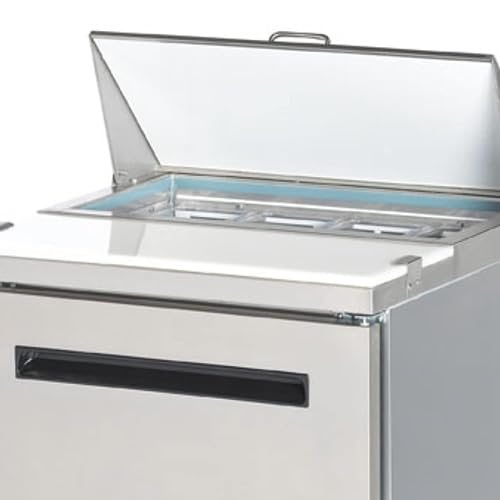 Arctic Air AMT28R 28-Inch 1-Door Mega Top Refrigerated Sandwich/Salad Prep Table With Refrigerated Base, 115v, Silver