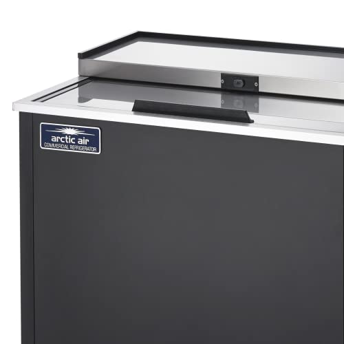 Arctic Air AGF24 24" Three Shelf Commercial Glass Froster with Sliding Lid, Black, 1/5-HP, 115v