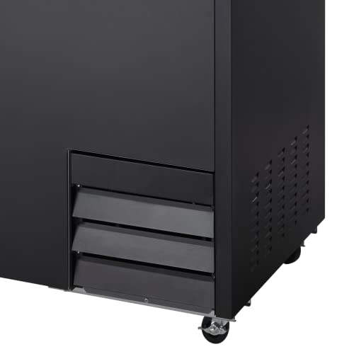 Arctic Air AGF24 24" Three Shelf Commercial Glass Froster with Sliding Lid, Black, 1/5-HP, 115v