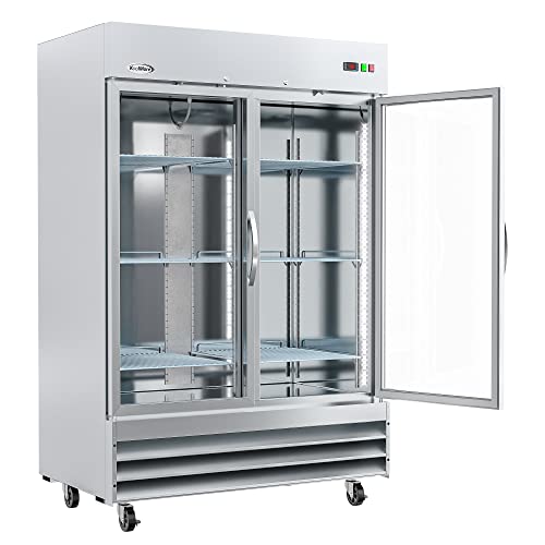 KoolMore RIF-2D-GD Commercial Upright, Freezer Double Door, Stainless Steel