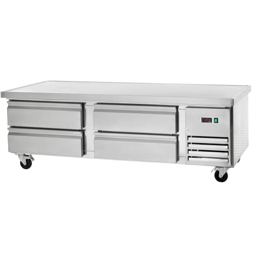 Arctic Air ARCB72 74" Four Drawer Refrigerated Chef Base, Stainless Steel, 115v