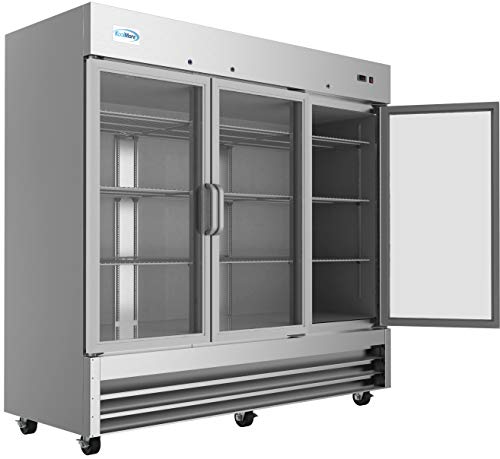 KoolMore RIR-3D-GD Commercial Refrigerator, Triple Door, Stainless Steel,66.5 cubic feet