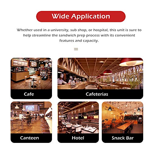 Atosa MSF8301GR 27" Sandwich & Salad Prep Table Refrigerator for Restaurant Hotel Deli Cafeteria | 1-Door 1-Shelf, 10" Cutting Board, 8 (1/6 Size) Pans, 7.2 Cu Ft Capacity | Stainless Steel, 115v