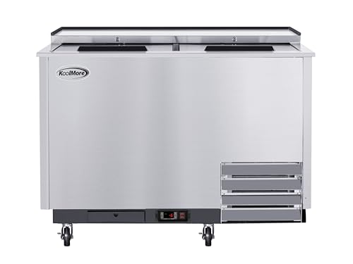 KoolMore KM-GF50-SS 50 in. Commercial Glass Froster in Stainless Steel, ETL Listed, 14 cu. ft, Stainless-Steel