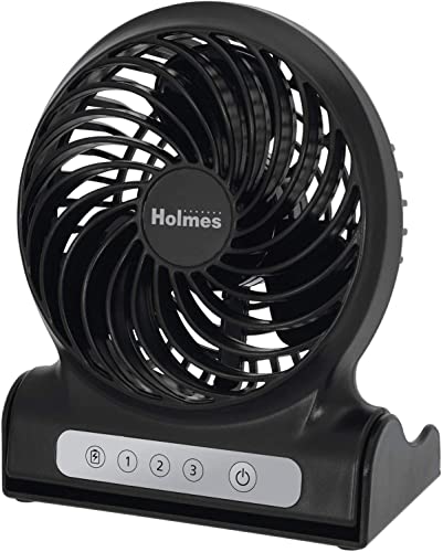 Holmes B06X999VB2  4" Personal Fan Rechargeable Battery Operated - Black