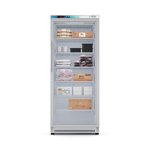 KoolMore KM-FMD20WGD 21 Cu. Ft. Commercial Freezer with Glass Door in White-Manual Defrost