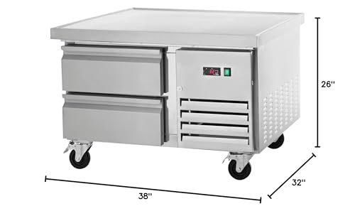 Arctic Air ARCB36 38 Inch Two Drawer Refrigerated Chef Base, 115v