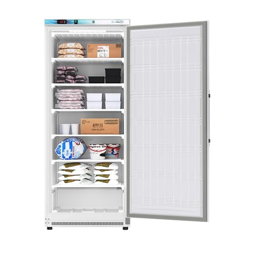 KoolMore KM-FMD20WH 21 Cu. ft. Commercial Reach-in Freezer in White Manual Defrost