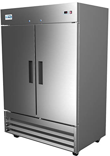 KoolMore - RIF-2D--SS 54" 2 Door Stainless Steel Upright Commercial Reach-in Freezer - 47 cu. ft (RIF-2D-SS)