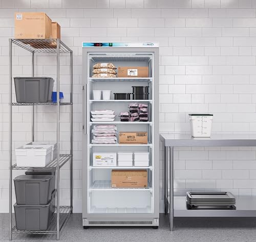 KoolMore KM-FMD20WGD 21 Cu. Ft. Commercial Freezer with Glass Door in White-Manual Defrost