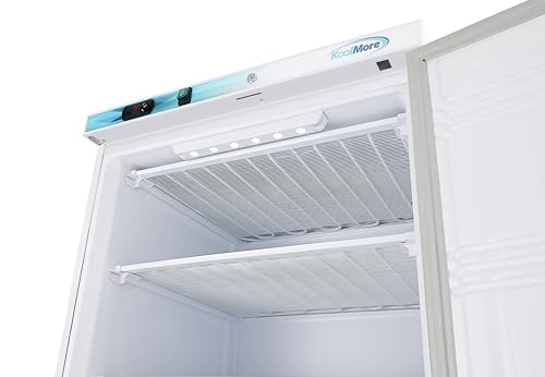 KoolMore KM-FMD20WH 21 Cu. ft. Commercial Reach-in Freezer in White Manual Defrost
