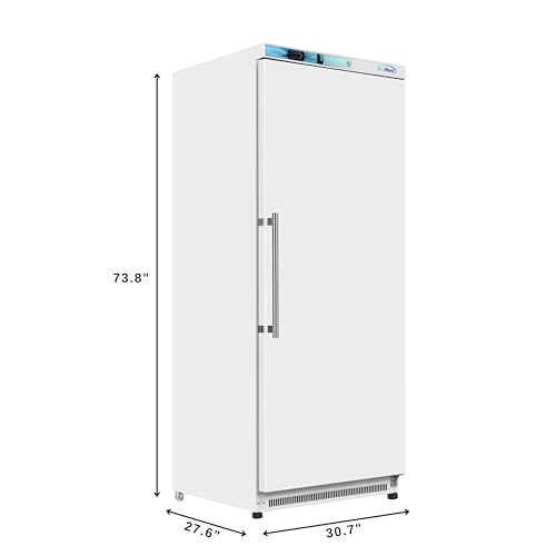 KoolMore KM-RMD20WH 20 Cu. Ft. Commercial Reach-in Refrigerator in White with Manual Defrost