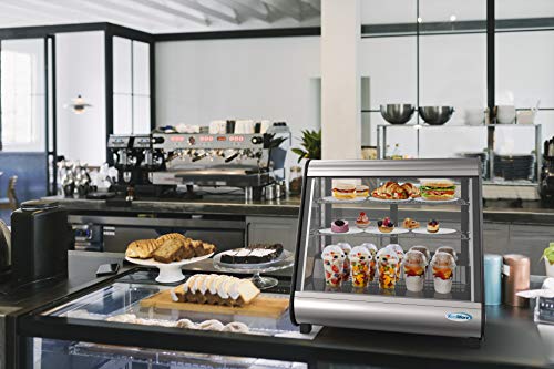 KoolMore - CDC-4C-BK 27" Commercial Countertop Refrigerator Display Case Merchandiser with LED Lighting - 4.6 cu. ft, Black and Stainless Steel (858154008300)