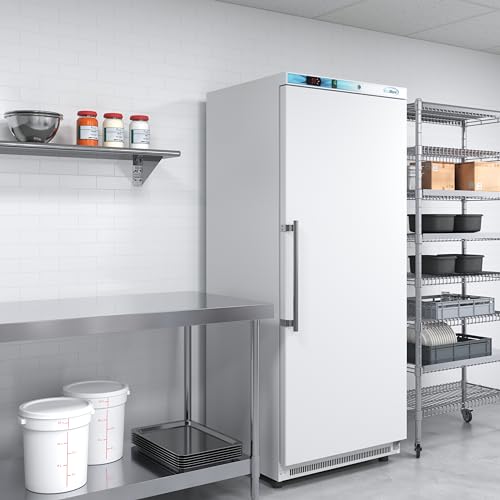 KoolMore KM-RMD20WH 20 Cu. Ft. Commercial Reach-in Refrigerator in White with Manual Defrost