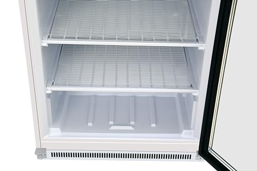 KoolMore KM-FMD20WGD 21 Cu. Ft. Commercial Freezer with Glass Door in White-Manual Defrost