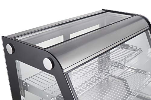 KoolMore - CDC-4C-BK 27" Commercial Countertop Refrigerator Display Case Merchandiser with LED Lighting - 4.6 cu. ft, Black and Stainless Steel (858154008300)