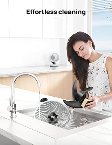 Dreo CF511 Oscillating Fan for Bedroom, 13 Inch Quiet Table Fans for Home Whole Room, 70ft Powerful Airflow, Desk Air Circulator Fan with Remote, 120° Adjustable Tilt, 4 Speeds, 8H Timer, for Office Desktop