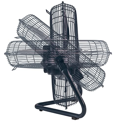 Lasko H20610 High Velocity Fan with QuickMount for Floor or Wall Mount Use, 3 Powerful Speeds for Garage, Shop, Attic, 20", Silver/Black