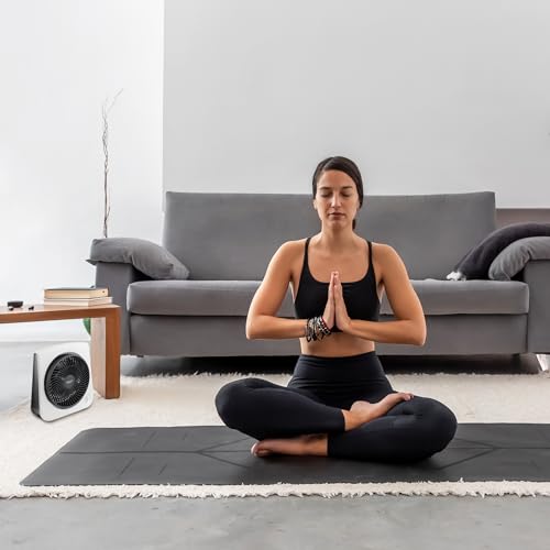 Comfort Zone CZ111WT Turbo Table Desk Fan with 180-Degree Adjustable Head, 10 inch, 3 Speed, Adjustable Tilt, Ideal for Home, Bedroom & Office