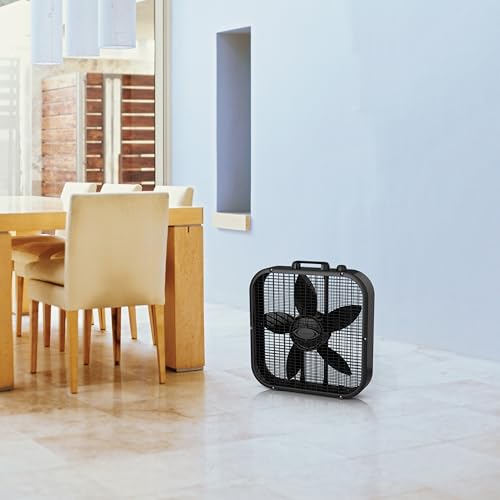 Lasko B20401 20" Black Dècor Colors Box Fan