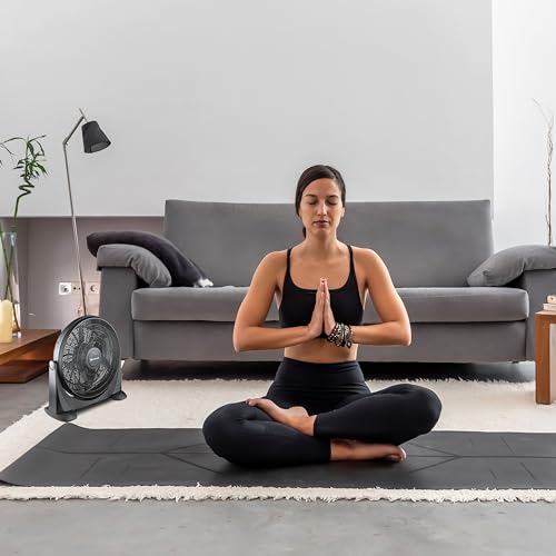 Comfort Zone MTACF20 High Velocity Floor Fan with 180 Degree Adjustable Tilt, 20 inch, 3 Speed, Ideal for Home, Bedroom, & Office