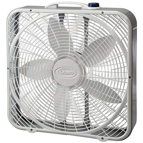 Lasko 3733-2 20" Energy Efficient Basic Box Fan w/3 Speeds & Easy Carry Handle (2 Pack)