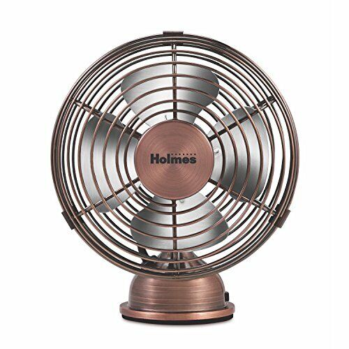 HOLMES Heritage Desk Fan, 6-inch, Brushed Copper  Assorted Sizes , Colors 