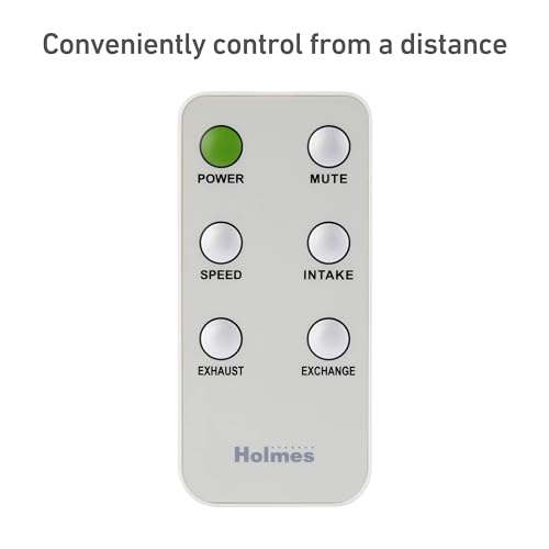 HOLMES 12965 9" Twin Digital Window Fan, Reversible Airflow Blades, In/Out Exchange, 3 Speeds, Built-In Extender Panels, Ideal for Home, Bedroom or Office, Remote Control, White