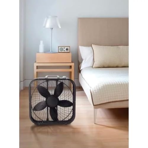 Lasko B20301 Cool Colors 20" Box Fan, Black