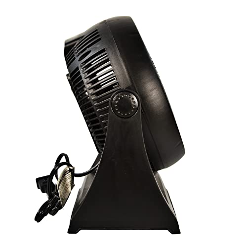 Comfort Zone CZHV8T Table Fan, 8 inch, 3 Speed, Personal Fan, Electric, Wall Mountable, 180 Degree Adjustable Tilt, Tabletop Fan, Desk Fan, Airflow 7.91 ft/sec, Ideal for Home, Bedroom & Office