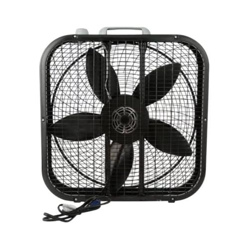 Lasko B20301 Cool Colors 20" Box Fan, Black