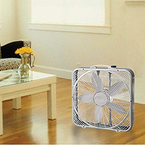 Lasko 3733-2 20" Energy Efficient Basic Box Fan w/3 Speeds & Easy Carry Handle (2 Pack)