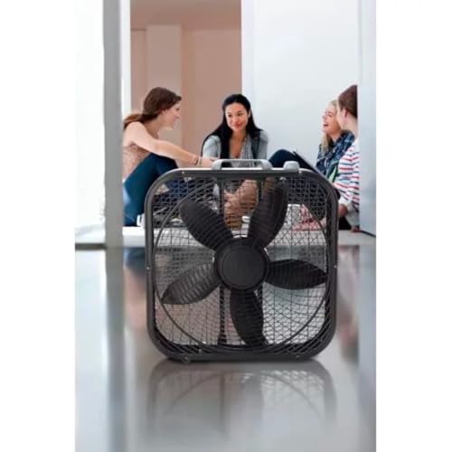 Lasko B20301 Cool Colors 20" Box Fan, Black