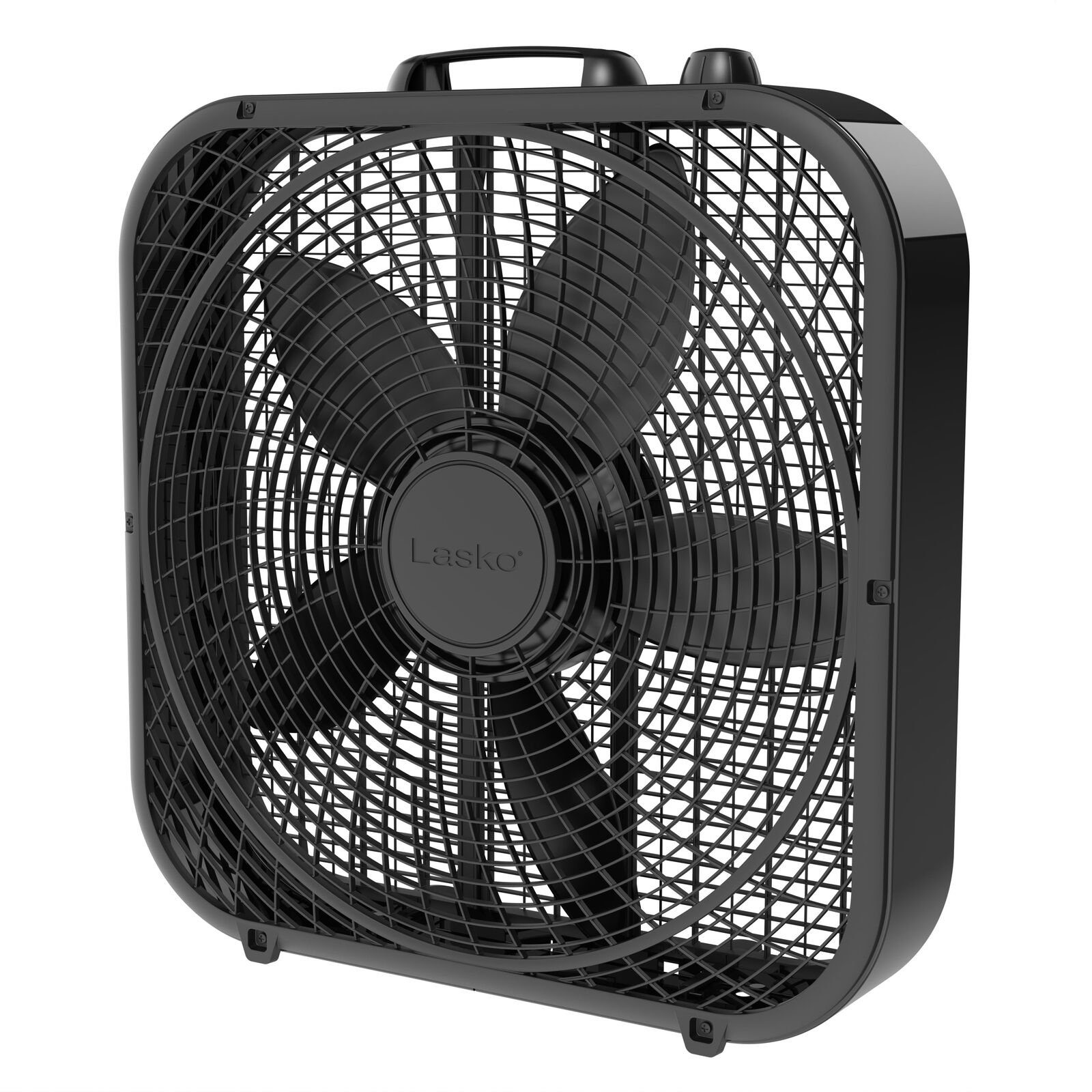 Lasko B20301 Cool Colors 20" Weather Resistant Box Fan, with 3-Speeds, Black