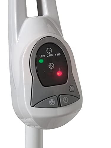 Lasko 1646 Oscillating Adjustable Pedestal Stand Fan with Timer and Remote for Indoor, Bedroom, Living Room, Home Office & College Dorm Use, 16 Inch, White