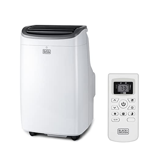 BLACK+DECKER BPACT10WT 10,000 BTU Portable Air Conditioner up to 450 Sq.Ft. with Remote Control,White