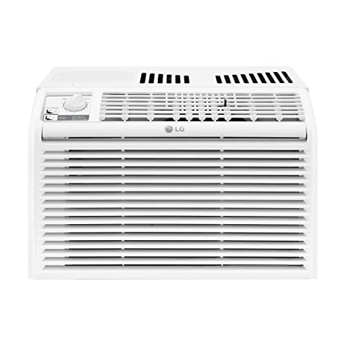 LG LW5023 5000 BTU Window Air Conditioner Easy Mechanical Control Ultra-Quiet Compact-size Cools Washable Filter 150 Sq.Ft. for Small Room AC Unit air conditioner Easy Installation White LW5023