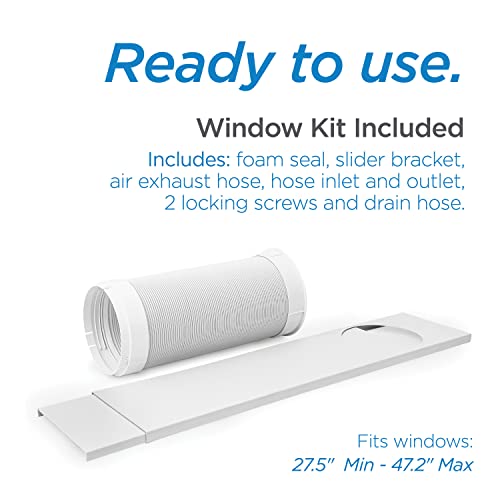 BLACK+DECKER BPP05WTB 8,000 BTU Portable Air Conditioner with Remote Control, White