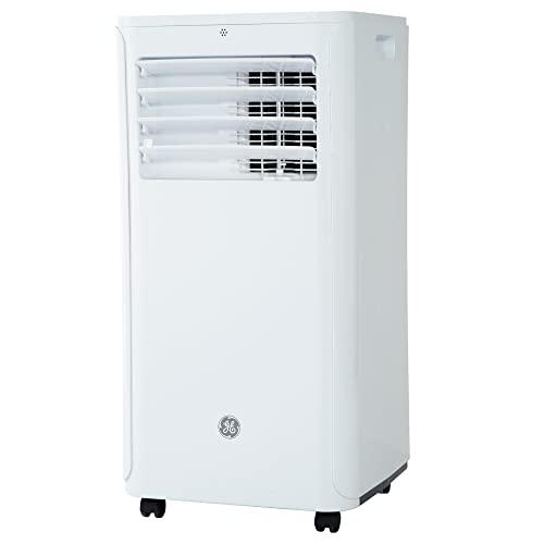 GE APFD06JASW 6,100 BTU Portable Air Conditioner for Small Rooms up to 250 sq ft., 3-in-1 with Dehumidify, Fan and Auto Evaporation, Included Window Installation Kit