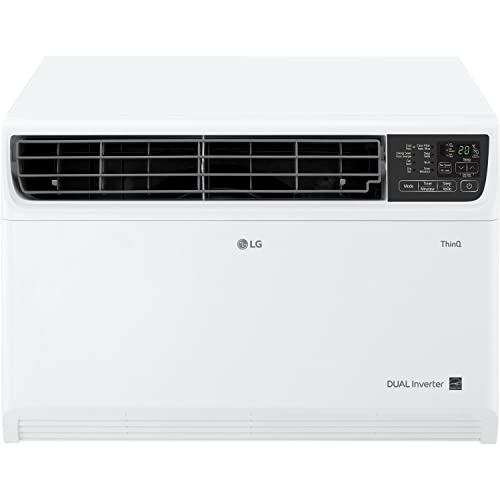 LG LW1424RD 14,000 BTU DUAL Inverter Smart Window Air Conditioner, 115V, Cools 700 Sq. Ft. for Bedroom, Living Room, Apartment, Quiet Operation, ENERGY STAR, works with LG ThinQ, Amazon Alexa and Hey Google