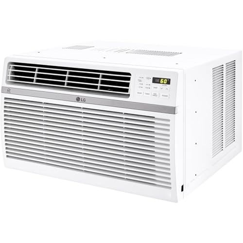 LG LW1217ERSM1 12,000 BTU Smart Window Air Conditioner, 115V, AC Window Unit for Rooms up to 550 Sq. Ft., Perfect for Kitchen or Living Room, Phone & Voice Control, Works with LG ThinQ, Amazon Alexa, Hey Google