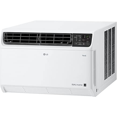 LG LW1424RD 14,000 BTU DUAL Inverter Smart Window Air Conditioner, 115V, Cools 700 Sq. Ft. for Bedroom, Living Room, Apartment, Quiet Operation, ENERGY STAR, works with LG ThinQ, Amazon Alexa and Hey Google