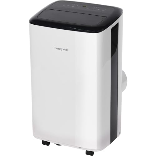 Honeywell HF2CESVWK8 13,000 BTU Smart WiFi Portable Air Conditioner for Bedroom, Basement, Living Room, 115V, Cools Rooms Up to 625 Sq. Ft, Dehumidifier with Alexa Voice Control, Remote, 24H Timer, White